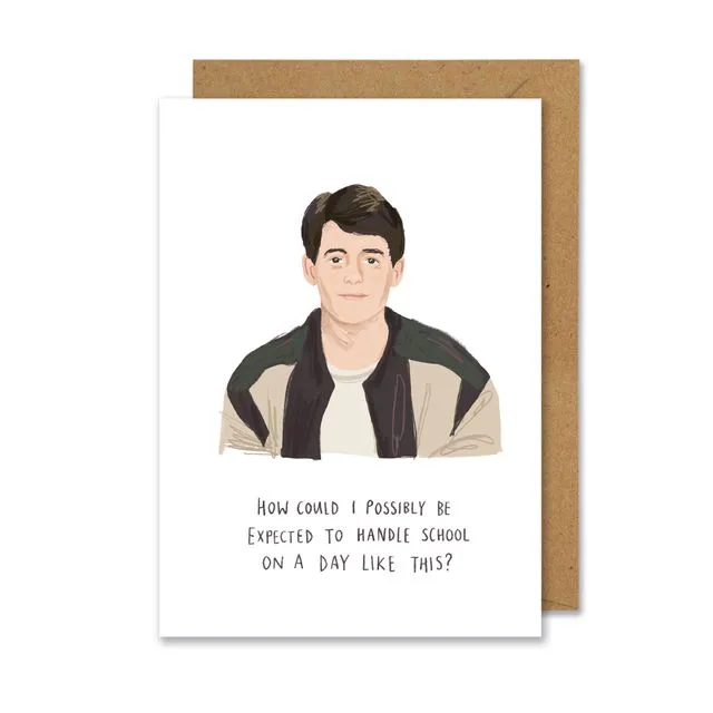 Ferris Bueller A6 Card - Pack of 6