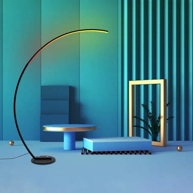 RGB Color Changing Arc Floor Lamp