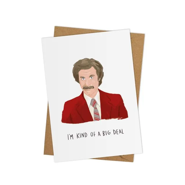 Ron Burgundy (Anchorman) A6 Card - Pack of 6