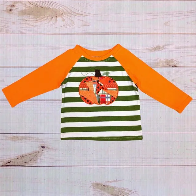 Pumpkin Striped Shirt