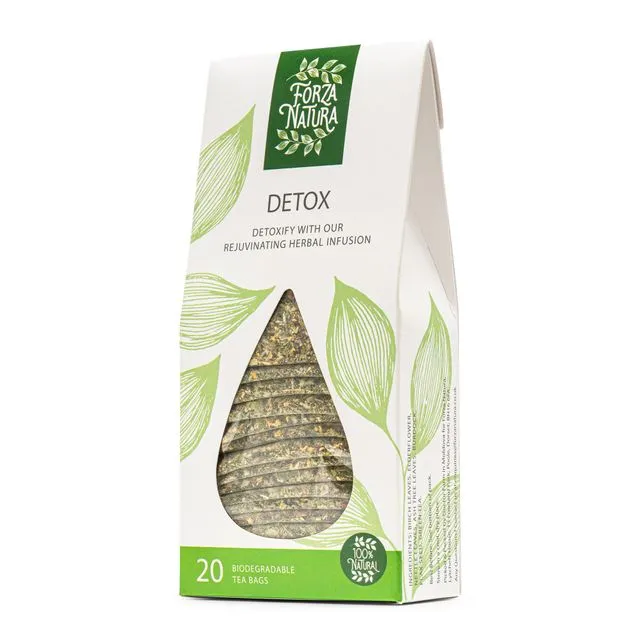 Detox - Herbal Tea Bags - 100% Natural - 20 Biodegradable Bags