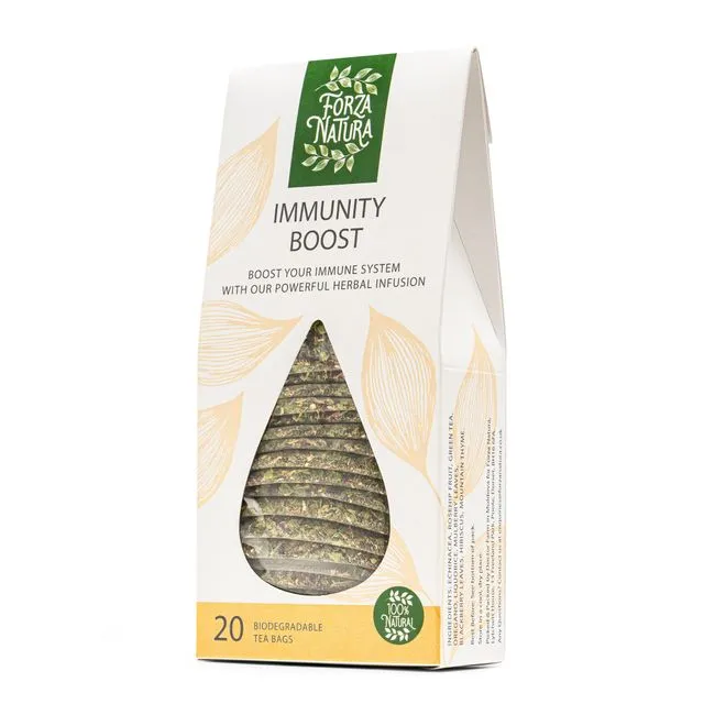 Immunity Boost - Herbal Tea Bags - 100% Natural - 20 Biodegradable Bags