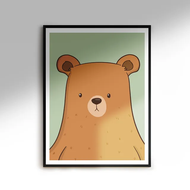Brown Bear Print