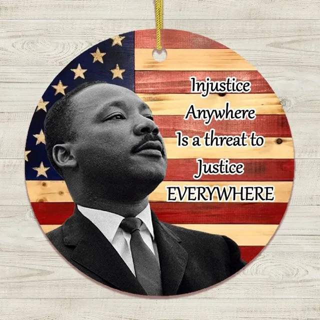Dr. Martin Luther King Jr MLK Quote Ornament Circle