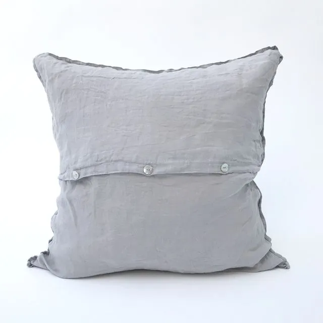 Dove Grey Linen Cushion Cover 60 x 60