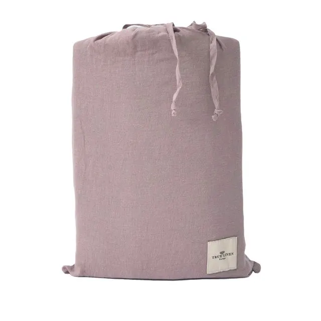 Dusty Pink Linen Double Bedding Set