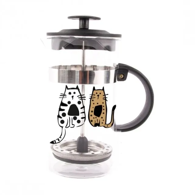Biggdesign Cats in ?stanbul French Press 1000 Ml , Cats Patterned , Stainless Steel , Durable