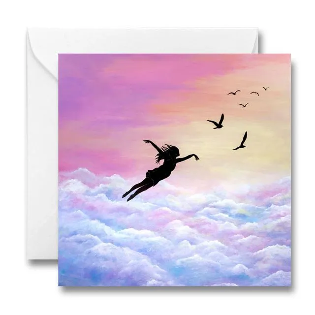 Let go and fly Greeting Card