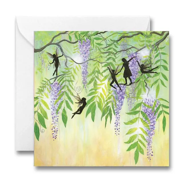 Play with Fairies Greeting Card