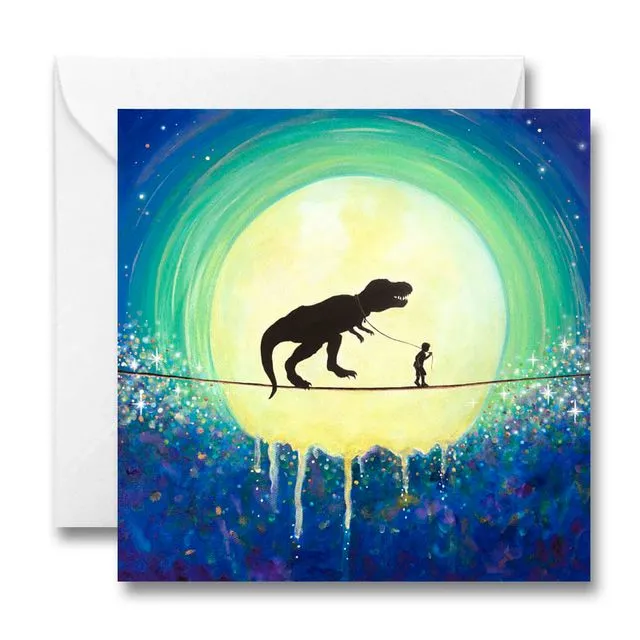 Rex and Me Greeting Card