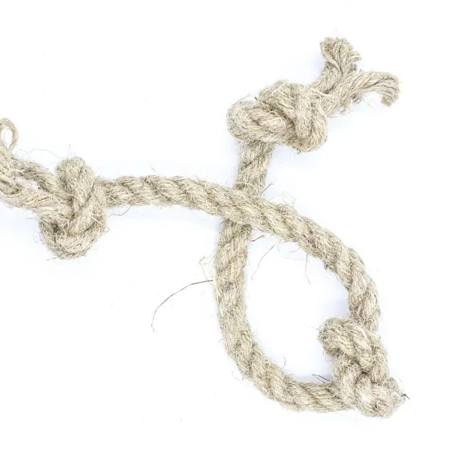 Hemp Rope Dog Toy | Hemp | 3 knots