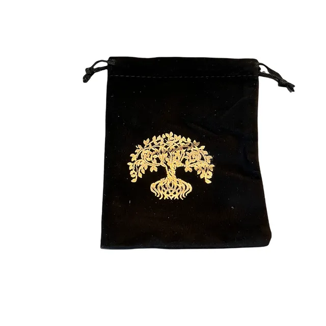 Black Velvet Tarot Bag - Tree of Life