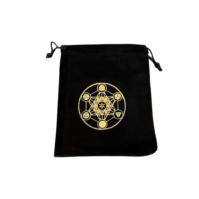 Black Velvet Tarot Bag - Metatron