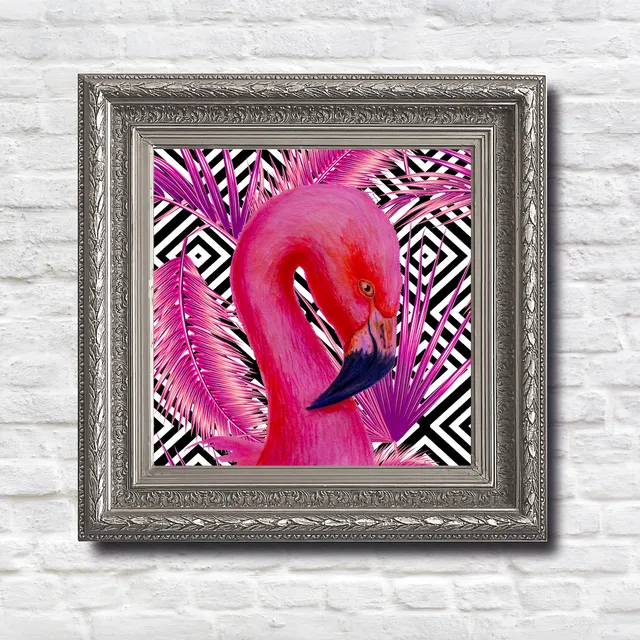 'Flamingo Love' By Yardart - Medium