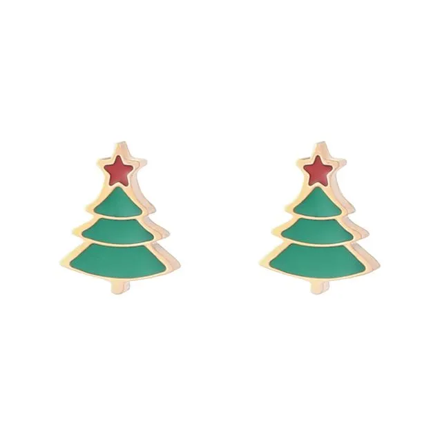Christmas Stud Earrings "X-mas Trees"
