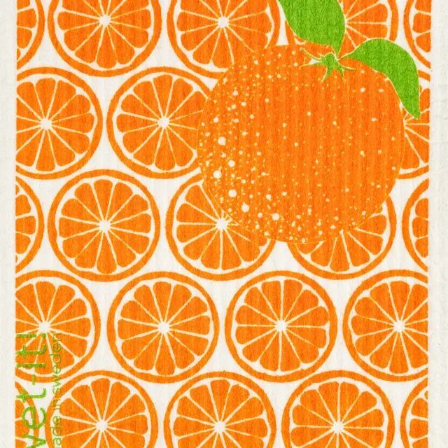 Orange Slices Swedish Cloth