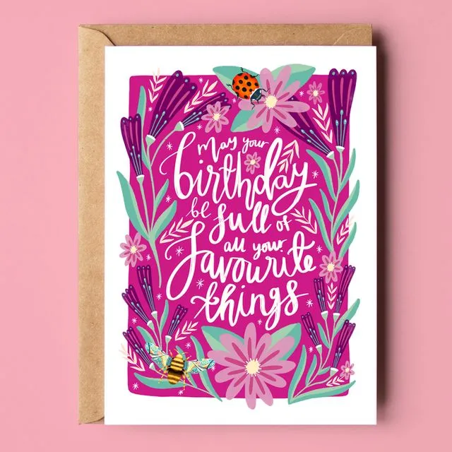 Birthday of Favourite Things Recycled Card