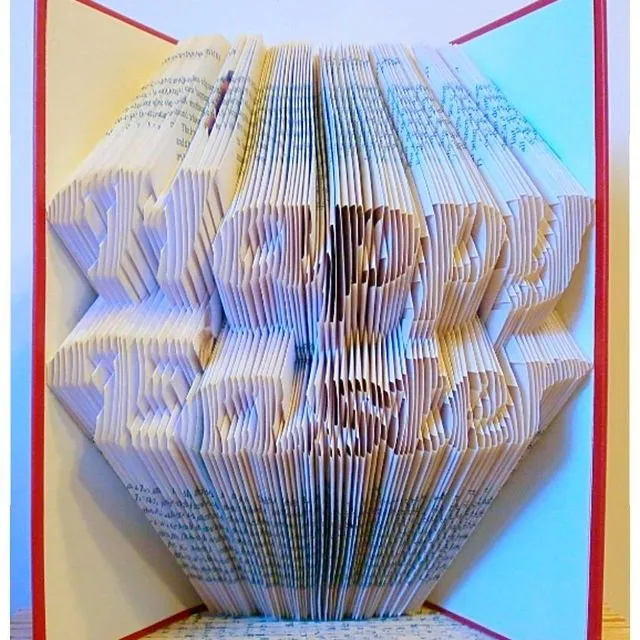 "Happy Easter" Greeting : : hand folded book art