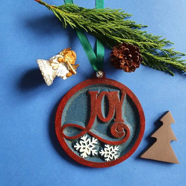 First Christmas, Xmas Tree, 2022 decoration, 2022 Xmas Gifts, Joy - Blue