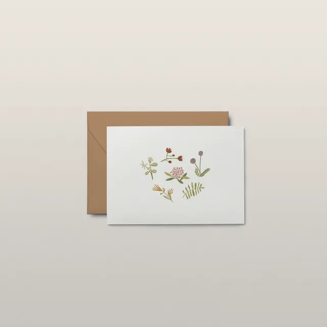 A collection of flowers A6 Postcard