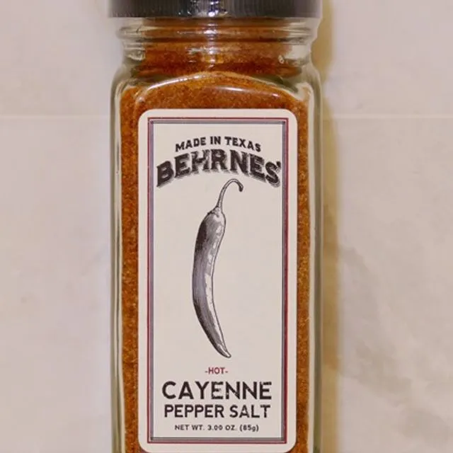 Cayenne Pepper Salt 3 oz Jar