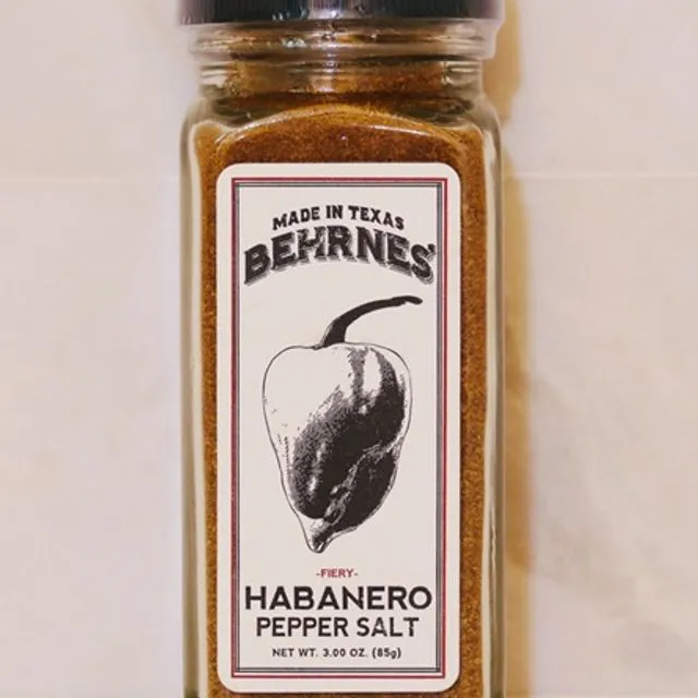Habanero Pepper Salt 3 oz glass jar