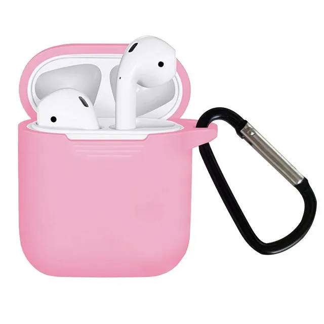 Airpod Case With Carabiner Clip - Pink
