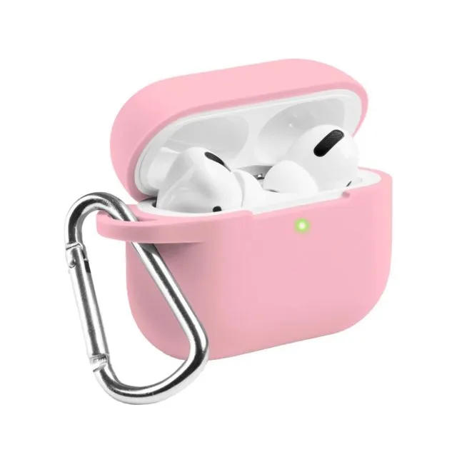 Airpod Pro Case With Carabiner Clip - Sand Pink