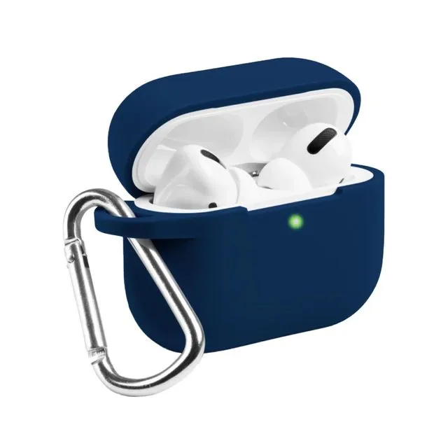 Airpod Pro Case With Carabiner Clip - Navy