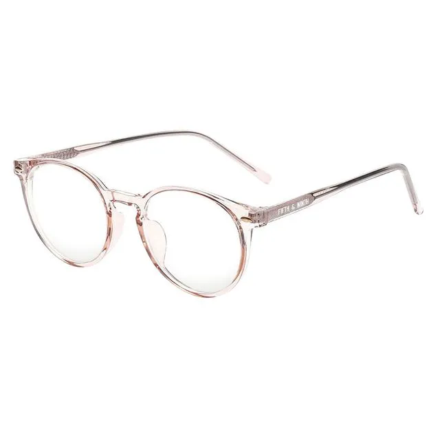 Dakota Blue Light Reading Glasses, +2.50 Lens Magnification - Transparent Tan