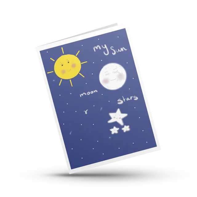 My Sun Moon and Stars Card