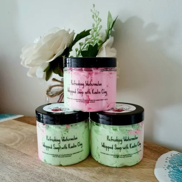Refreshing Watermelon Whipped Soap