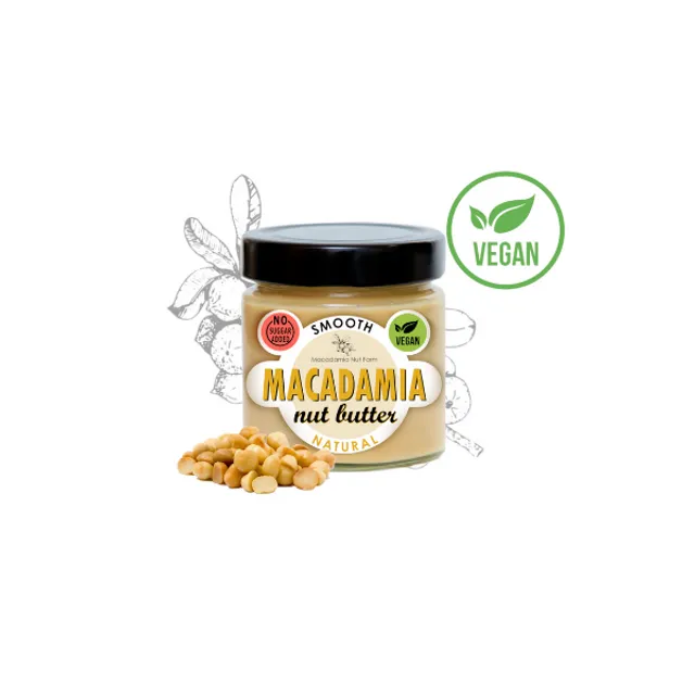 Macadamia Nut Butter Smooth (natural-lightly salted) 180g