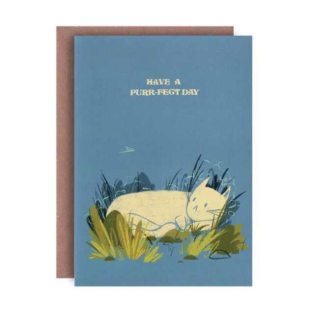 Have a purr-fect day Greeting Card