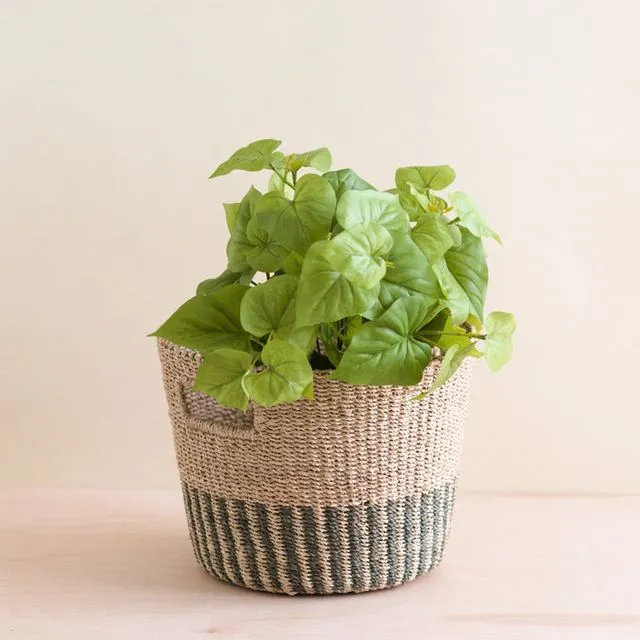 Grey + Natural Tapered Basket - Storage Baskets | LIKHA