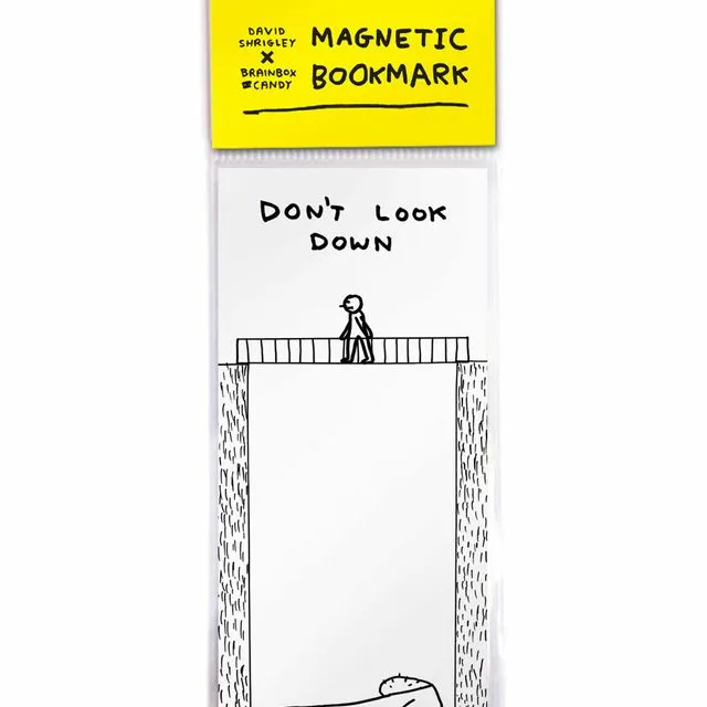 David Shrigley Funny Magnetic Bookmark Don't Look Down