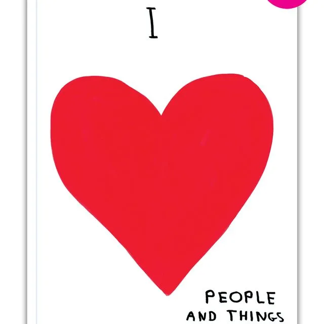 David Shrigley Funny A5 Notebook I Love People And Things