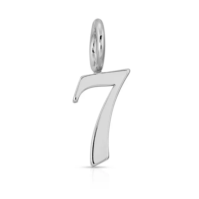 SILVER GOTHIC NUMBERS 7