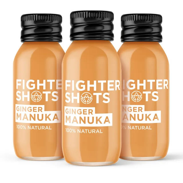 Ginger + Manuka Honey - 12x60ml Glass bottles