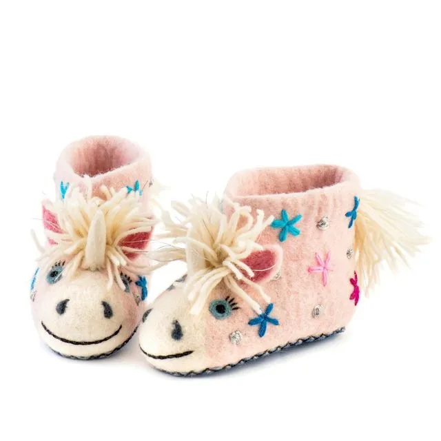 Kids' Unicorn Slippers