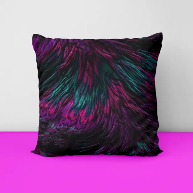 Throw Pillow - Colorful Waterfall