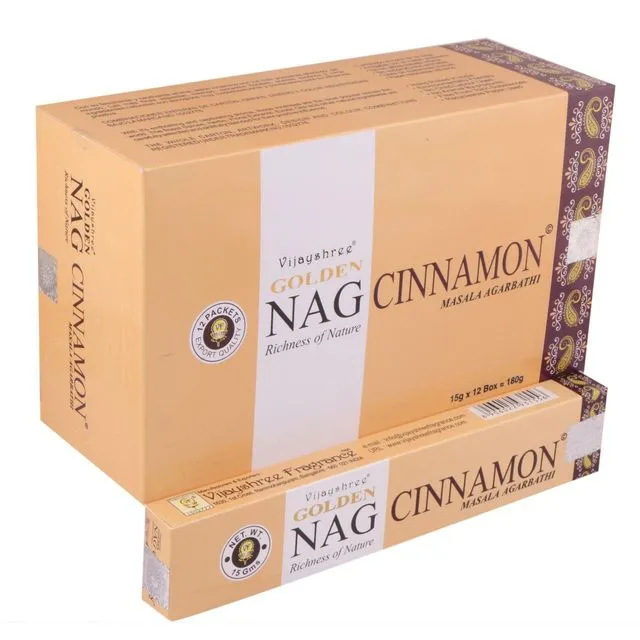 Vijayshree Nag Cinnamon Masala Incense Sticks 12 pack(180 gram) - Case of  12