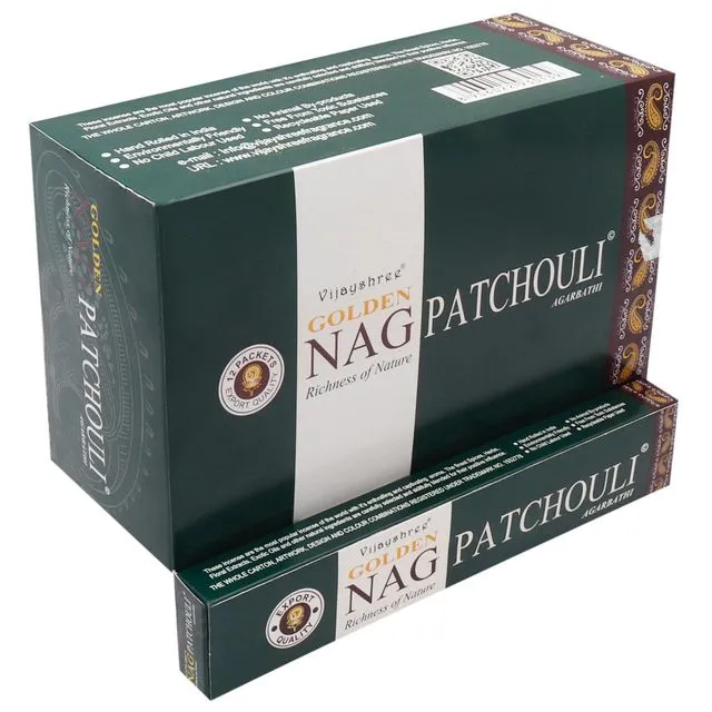 Vijayshree Nag Patchouli Incense Sticks 12 pack(180 gram) - Case of  12