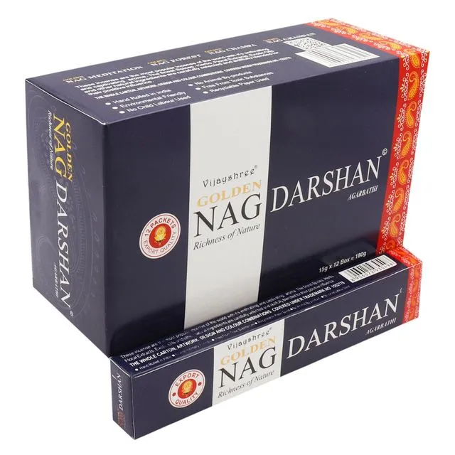 Vijayshree Nag Darshan Masala Incense Sticks 12 pack(180 gram) - Case of  12