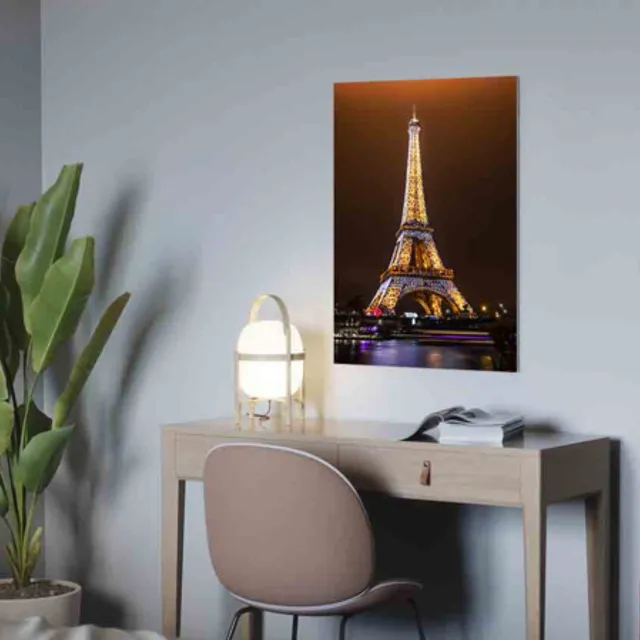 Wanddecoratie, Eiffel Tower, verkrijgbaar op plexiglas, dibond en canvas