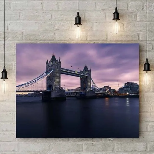 Wanddecoratie, Tower Bridge at sunset, verkrijgbaar op plexiglas dibond en canvas