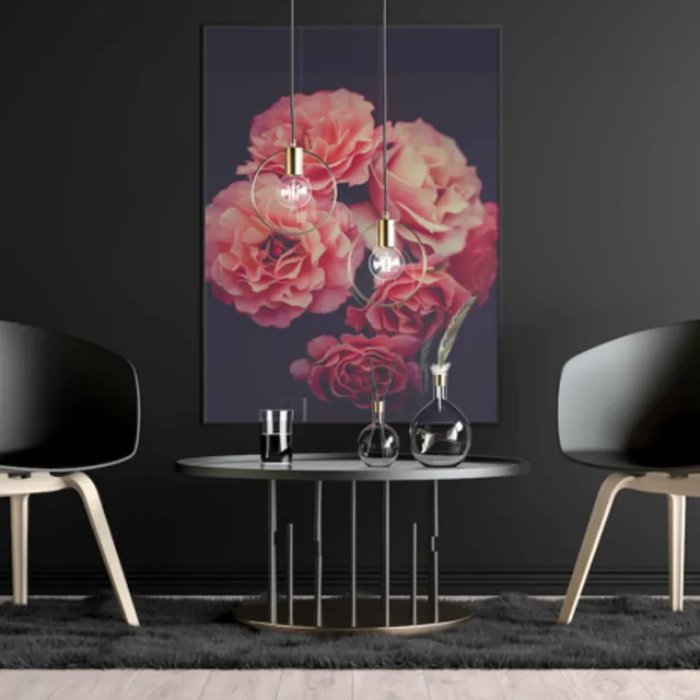 Wall art, Pink flowers, available on canvas, plexiglass and dibond