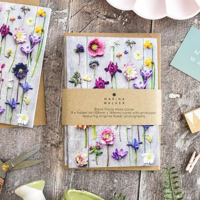 Spring Flowers Card Gift Pack of 8