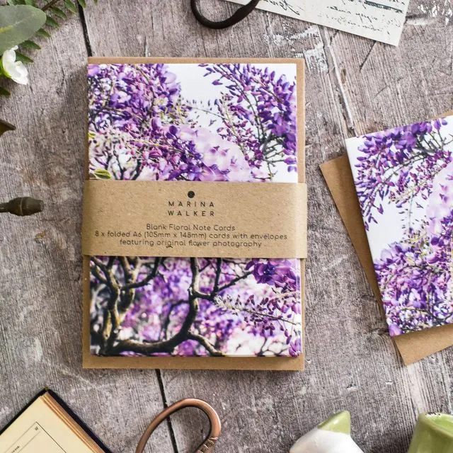 Wisteria Greeting Card Gift Pack of 8