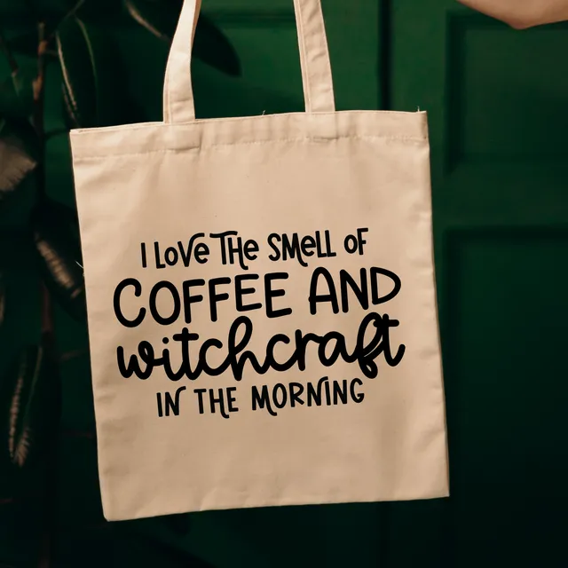 Coffee & Witchcraft in the Morning Cotton Tote